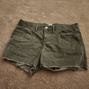 Sage green corduroy GAP shorts